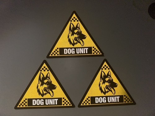 Security dog reflective - security, k9