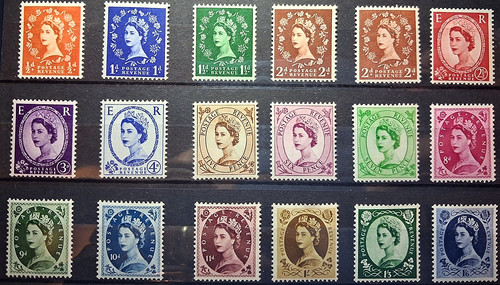 Qeii 1955 mnh sg540 556 - 1955-58,