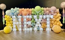 Giant Marquee numbers light up numbers bulbs sign marquee