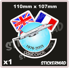 x1 CONCORDE Stickers British