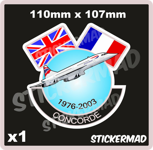 Concorde stickers british - stickers,