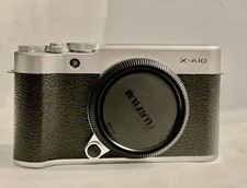 Fujifilm X-A10 Mirrorless Digital Camera Body 16.3MP APS-C Sensor Silver - USED