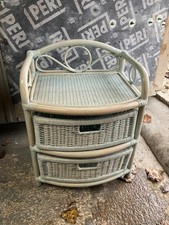 Bamboo wicker bedside - bamboo, cabinet