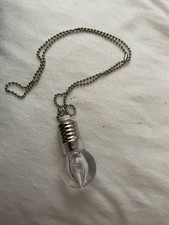 Led Flash Light Bulb Torch necklace pendent chain claire’s accessories jewellery