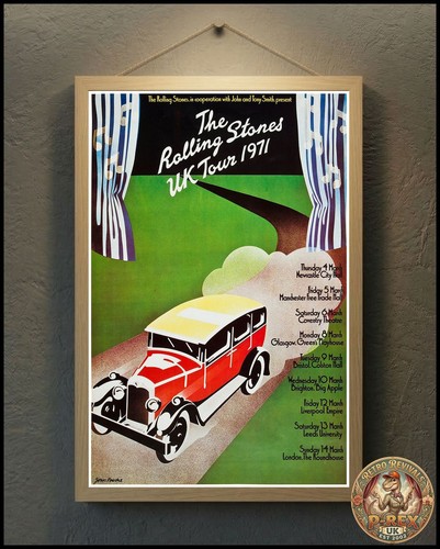 Rolling stones tour poster - stones, uk