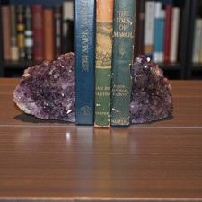 Amethyst Geode Bookends