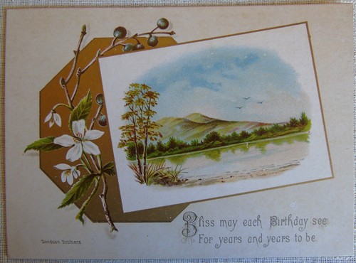 Antique victorian birthday - victorian,