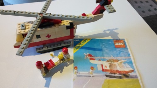 Lego air ambulance - ambulance, helicopter