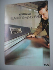Vintage 1976 EDWARDS MINISHEAR Brochure Guillotine