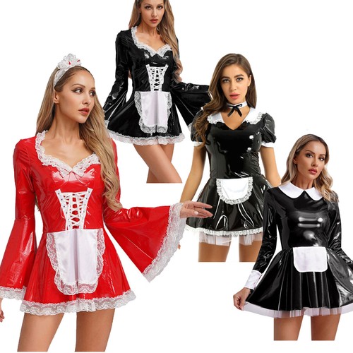 Womens wet look pvc - look, leather