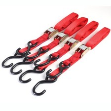 TIEDOWN 4 PIECE AUTOLOCK RED 1.8M * 25MM UK NEW