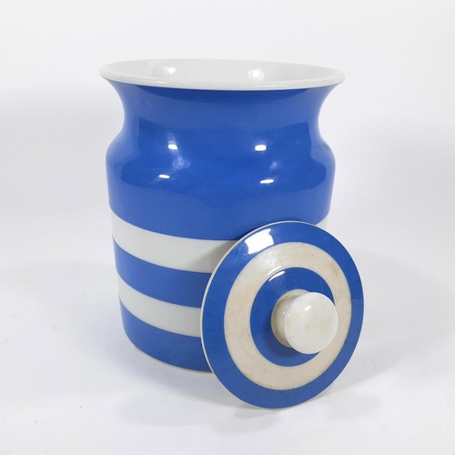 Art deco green cornishware - art,