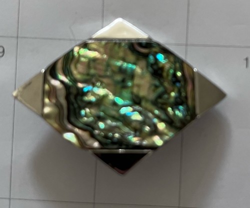 Vintage geometric brooch - geometric, with