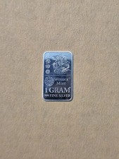 Wessex Mint George & Dragon Silver 1g Bar .999 Silver