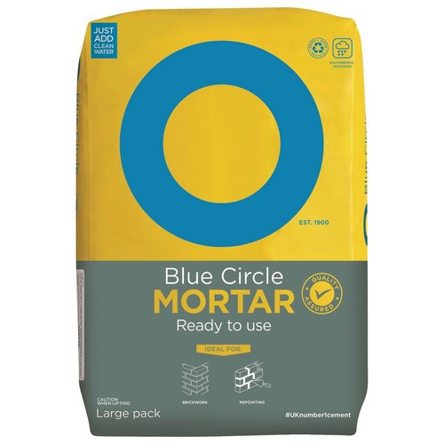 Blue circle ready - circle, mortar