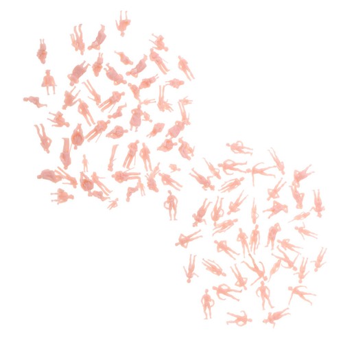 100pcs figures human - human, 5mm