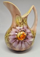 English Royal Art Pottery ceramic floral jug 1915 7"