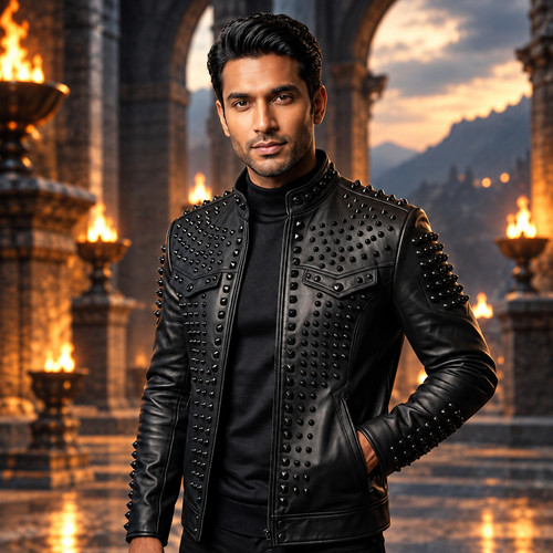 Men black genuine leather - men's,