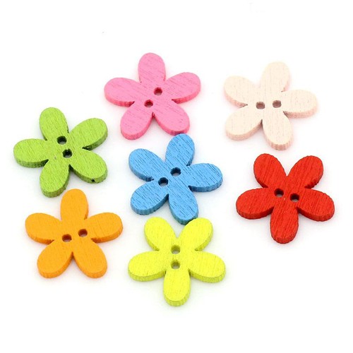 Flower shaped wooden - 30,