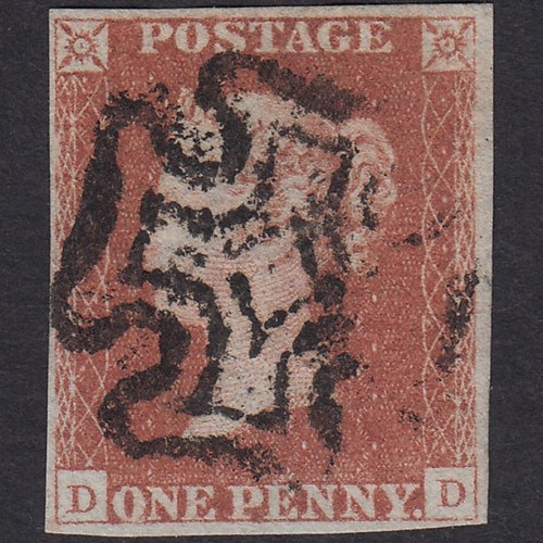 M38 1841 1d - 1841, red-brown