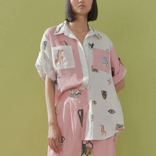Alemais cleo shirt size au - alemais,
