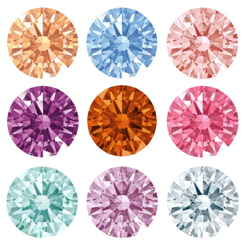 Swarovski zirconia round cut - zirconia,