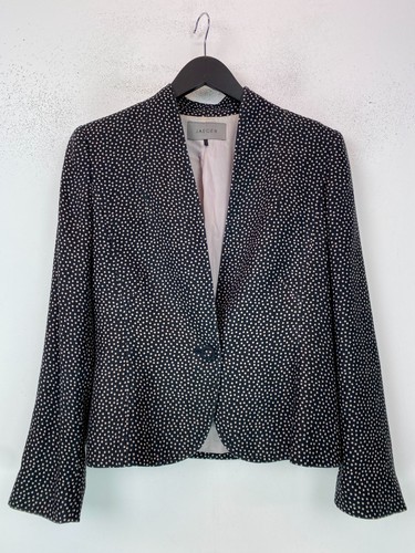 Jaeger black polka dot silk - black,