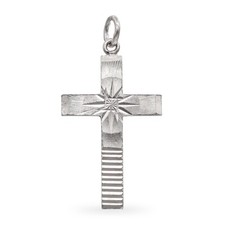 Vintage Platinum Diamond-Cut