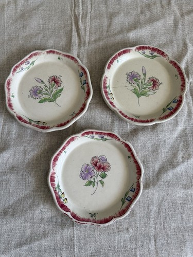 Antique french tea plates - antique,