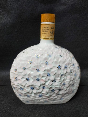 Suntory whisky pottery bottle - whisky,