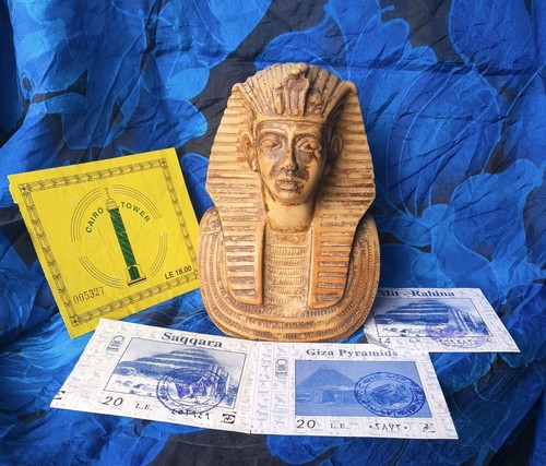Vintage tutankhamun bust from - vintage,