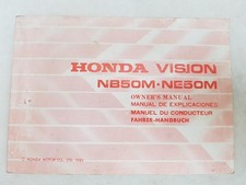 HONDA VISION NB50M NE50M Motorcycle Handbook 1985 MULTILINGUAL TEXT #36GN2600