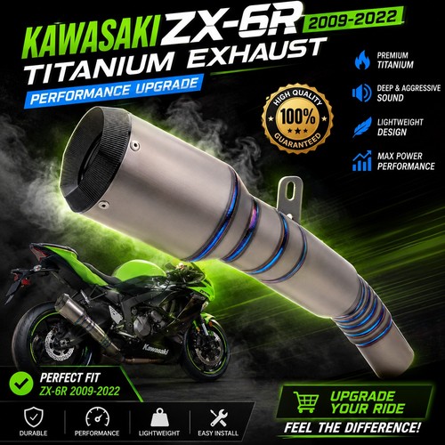 Titanium exhaust with link - with,