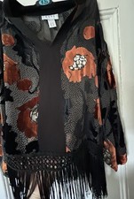 Kimono Style Top With Fringe