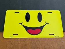 Happy Face License Plate