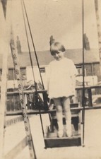 Postcard Young Girl Standing