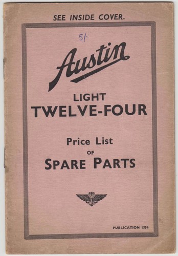 Austin light twelve - twelve-four, price