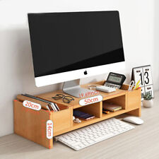 Computer Monitor Laptop Riser Desktop Organizer Shelf Space Saving