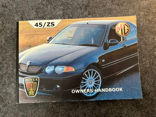 Rover mgzs owners handbook - 45,