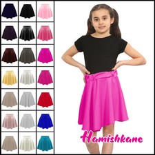 Girls Skater Skirt Kids Plain