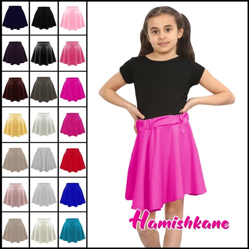 Girls skater skirt kids plain - skirt,