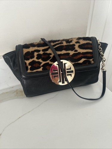 Hobbs black leather clutch bag - hobbs,