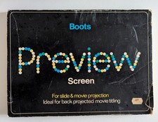 Preview screen for slide projector and cine projector, Boots branded, good condi