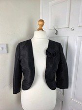 PER UNA Black Cropped Bolero