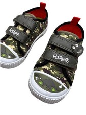 Baby Dinosaur Camo Canvas Shoes | Size UK 4.5 | Sweet Scented. Brand New