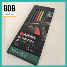 Parkside Coloured Glitter Hot Glue Sticks PHPZ 3 A1, 11mm x 280mm 10pcs