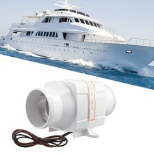24V DC Inline Air Blower 3 Inch for Marine Boat RV High Flow Ventilation