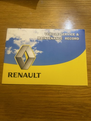 Renault service book - service, stamped