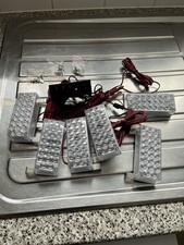 Set of 6 12 Volt Amber Flashing Lights