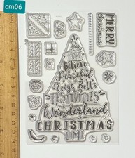 Christmas Xmas Themed clear